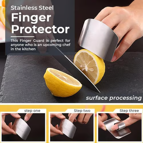 Kitchen Tool Aid Stainless Steel Finger Guard🔪🛡️ - Mozmade