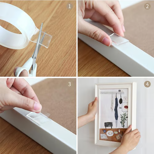 Transparent Magic Nano Tape Double Sided Grip Reusable Home Tape Traceless Glue⭐ - Mozmade