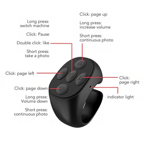 ⏳Fingertip Wireless Bluetooth Remote Control