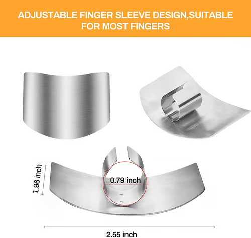 🎁 Kitchen Tool Aid Stainless Steel Finger Guard