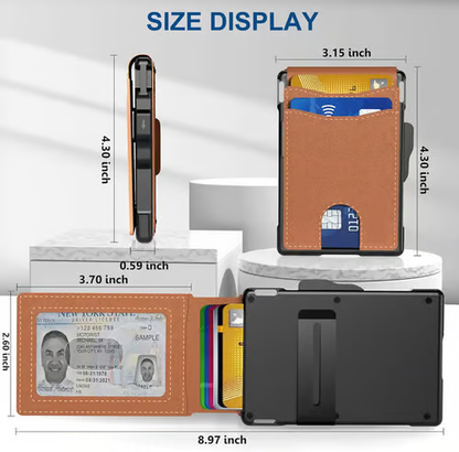 RFID Slim Wallet for Men – Pop-Up Card Holder🔥 - Mozmade