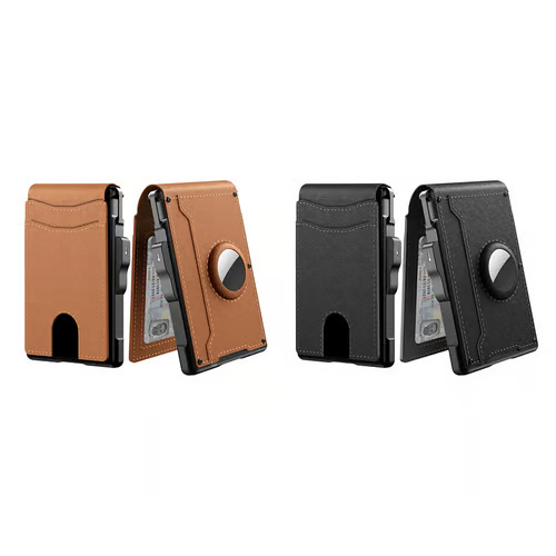🔥 RFID Slim Wallet for Men – Pop-Up Card Holder