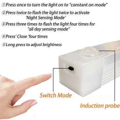 Punch-free Smart Sensor Magnetic Rechargeable LED Lights 💡🔋 - Mozmade