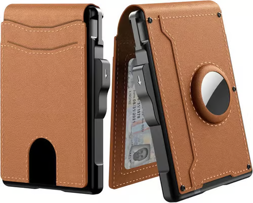 🔥 RFID Slim Wallet for Men – Pop-Up Card Holder
