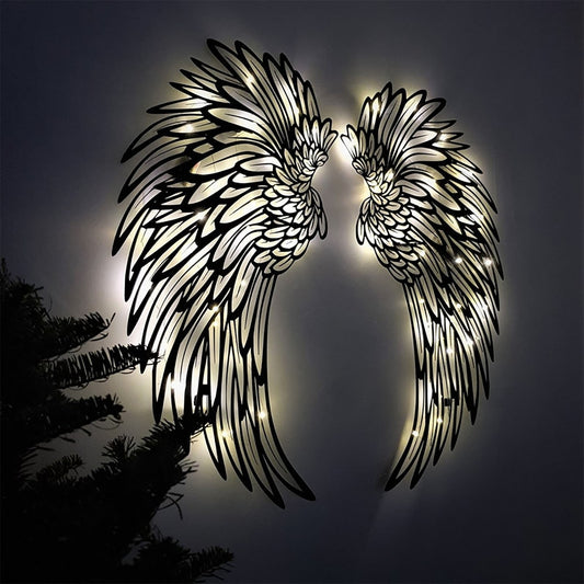 ✨ LED Angel Wings Wall Art – Pair 🔥