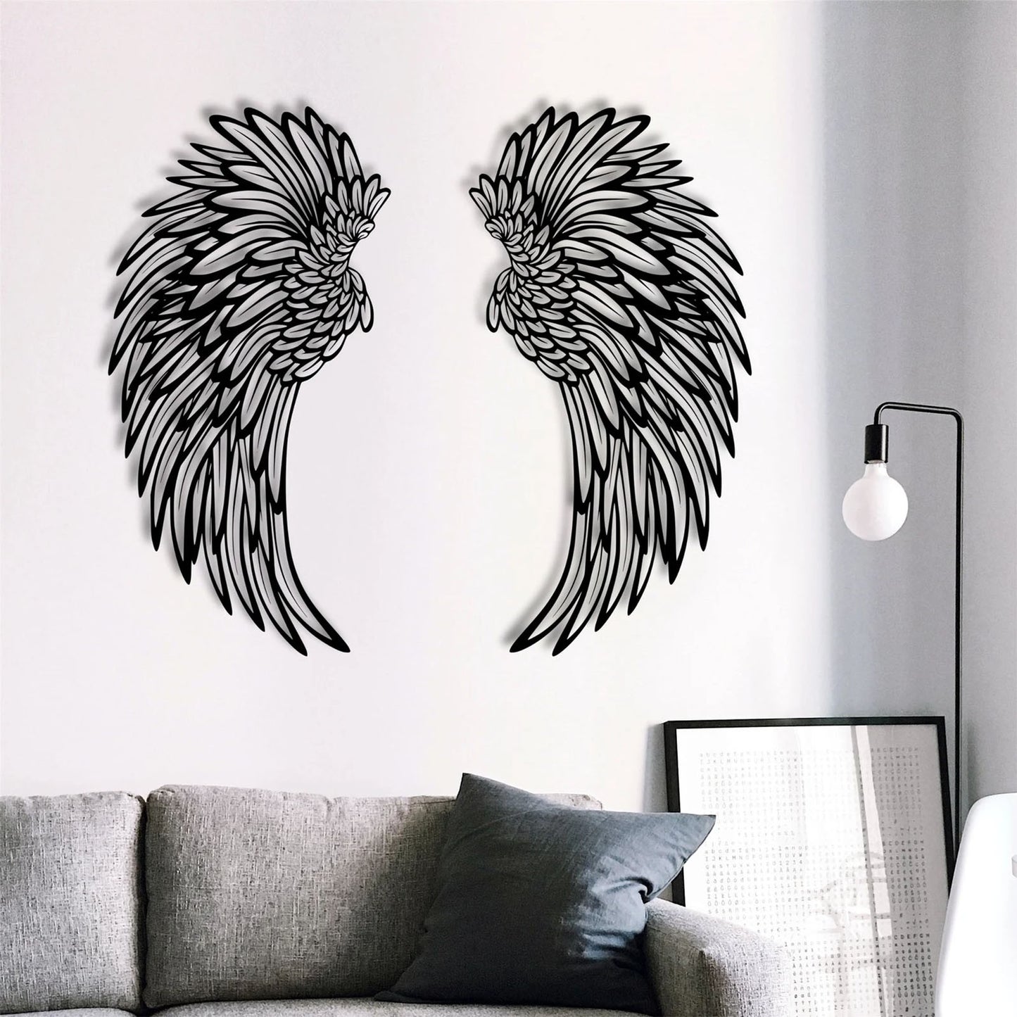 ✨ LED Angel Wings Wall Art – Pair 🔥