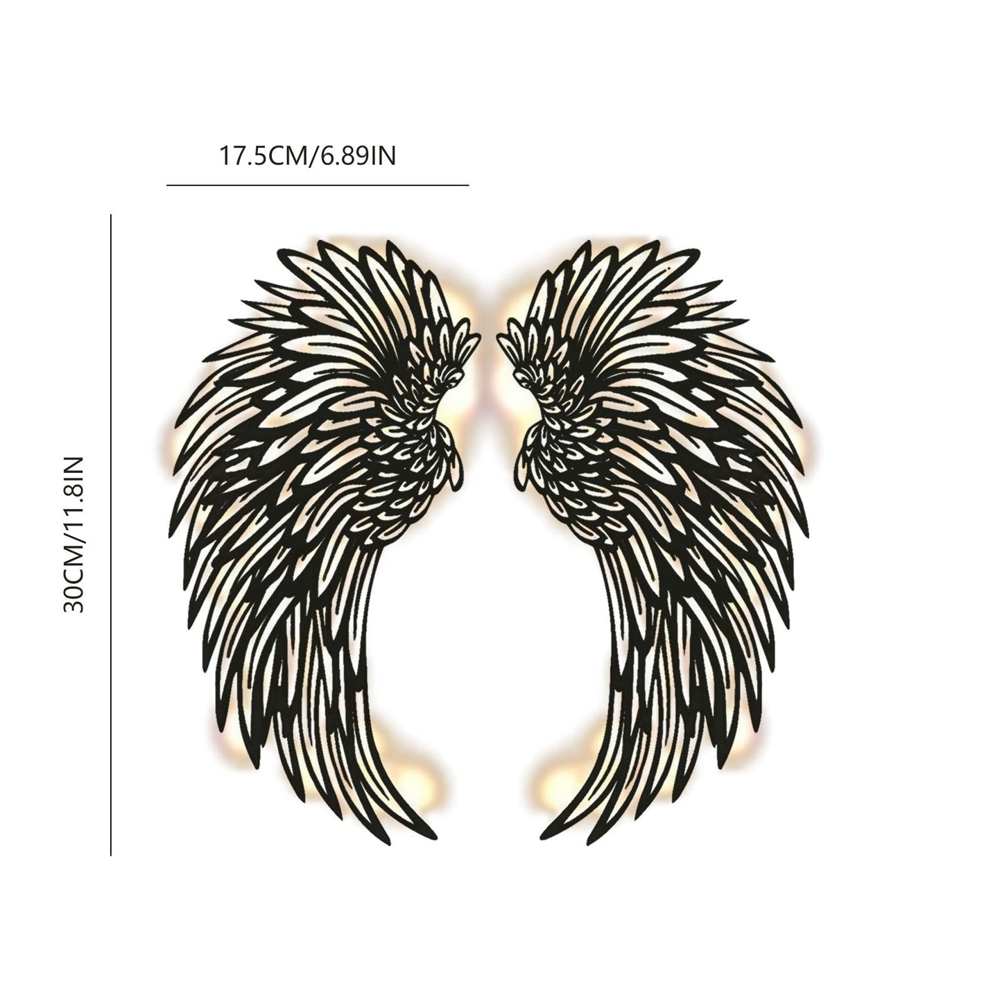 ✨ LED Angel Wings Wall Art – Pair 🔥
