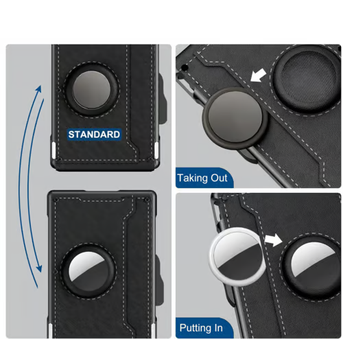 🔥 RFID Slim Wallet for Men – Pop-Up Card Holder