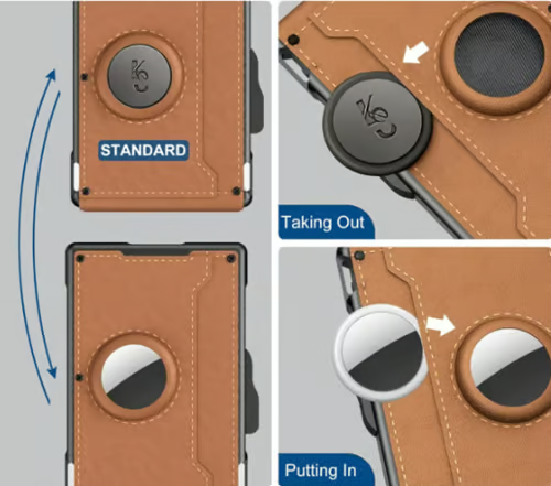 🔥 RFID Slim Wallet for Men – Pop-Up Card Holder