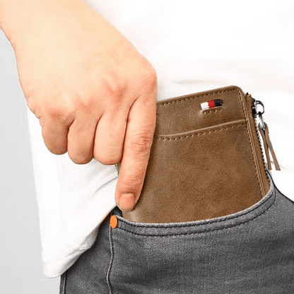 Men Wallet Zipper Purse ( RFID PROTECTED )🔒💳 - Mozmade
