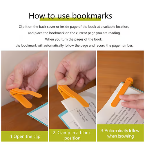 📑Strong Adsorption Ready To Read Silicone Bookmarks