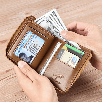 Men Wallet Zipper Purse ( RFID PROTECTED )🔒💳 - Mozmade