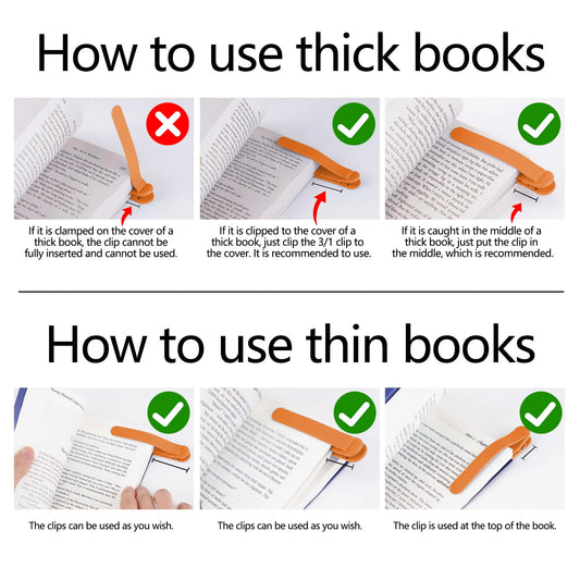 📑Strong Adsorption Ready To Read Silicone Bookmarks