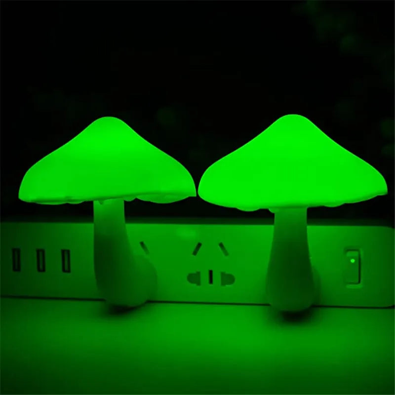 LED Wall Night Light Wall Socket – Mushroom Style (US) - Mozmade