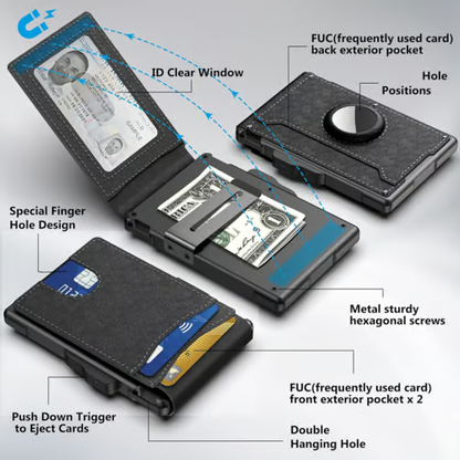 RFID Slim Wallet for Men – Pop-Up Card Holder🔥 - Mozmade