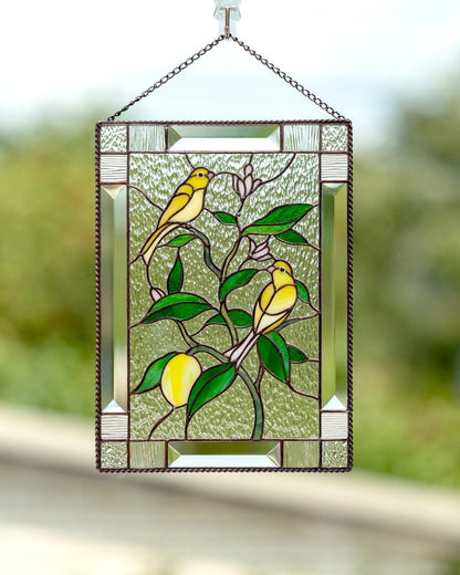 Cardinal Stained Window Panel 🎨🕊️ - Mozmade