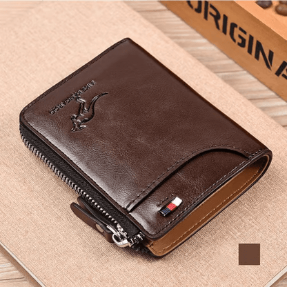 Men Wallet Zipper Purse ( RFID PROTECTED )🔒💳 - Mozmade