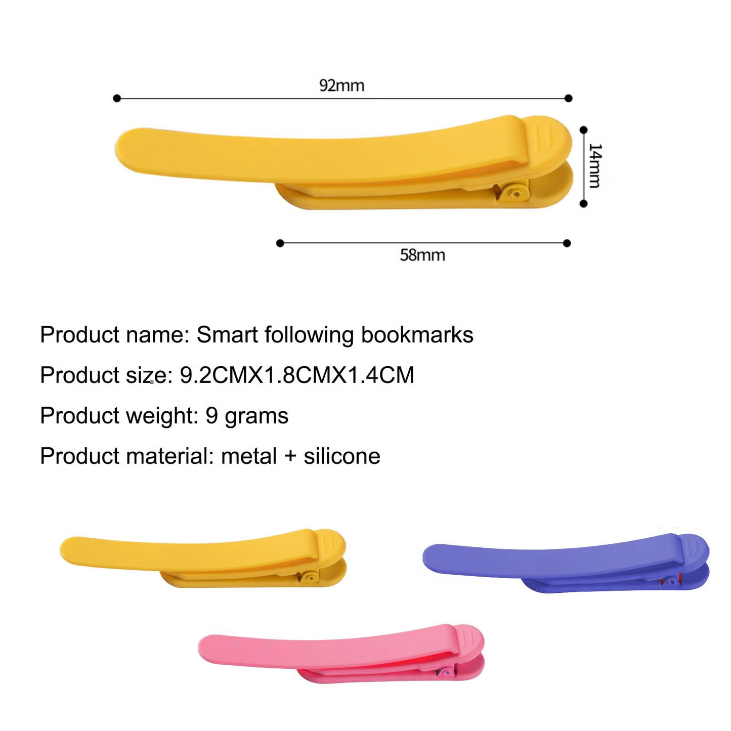 📑Strong Adsorption Ready To Read Silicone Bookmarks