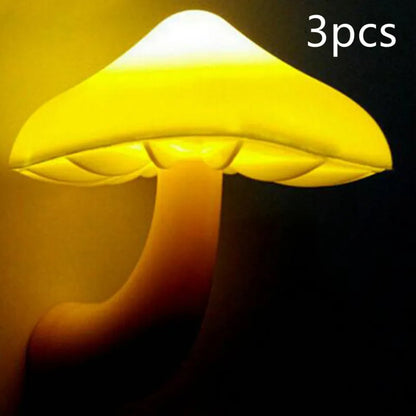 LED Wall Night Light Wall Socket – Mushroom Style (US) - Mozmade